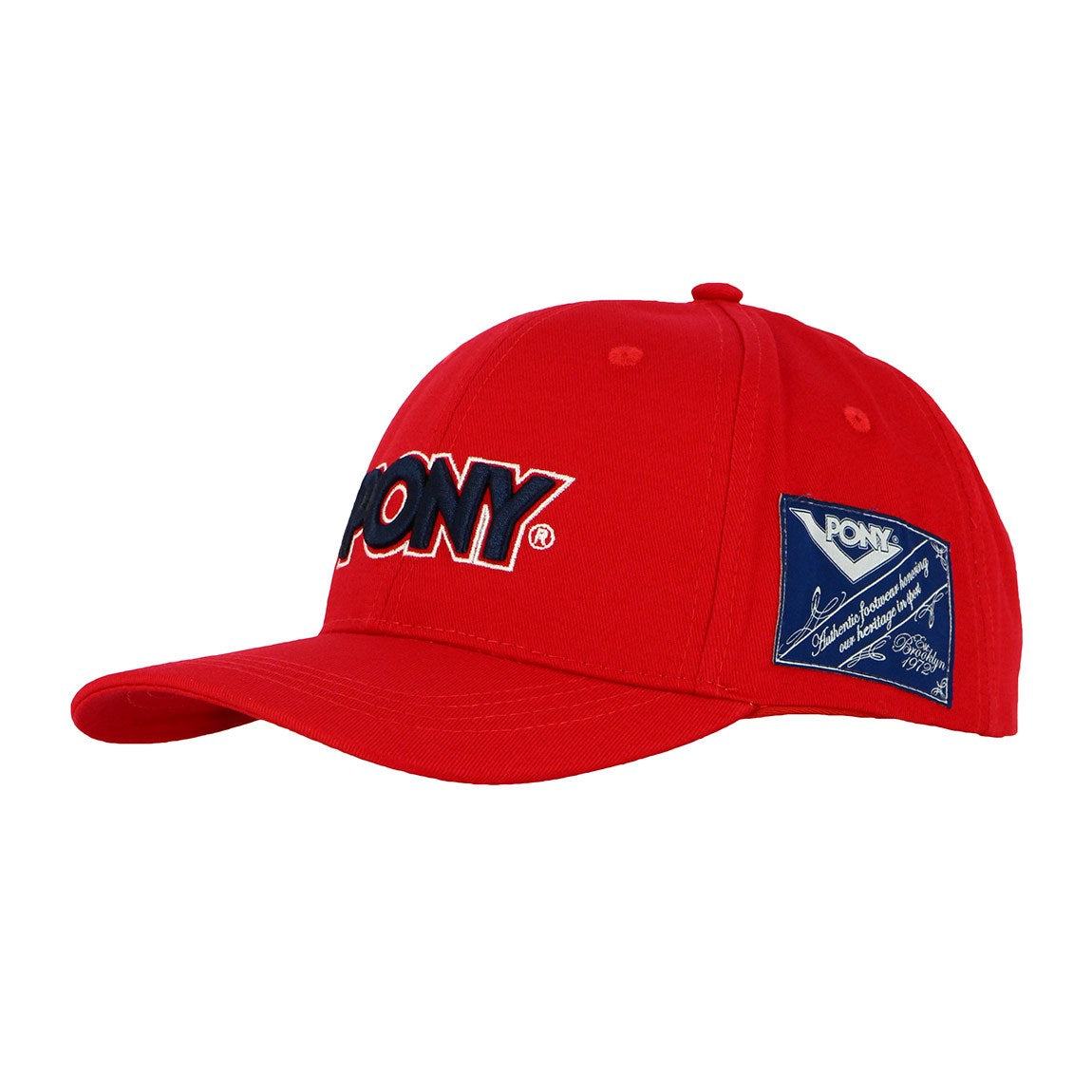 Pony Gorro Visera Rojo-Azul