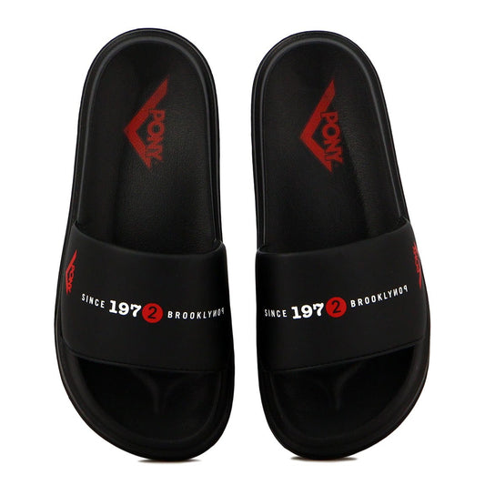 Pony manhattan chancleta c/logo black