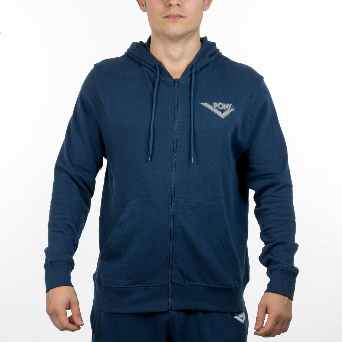 Pony hombre canguro con cierre-marino