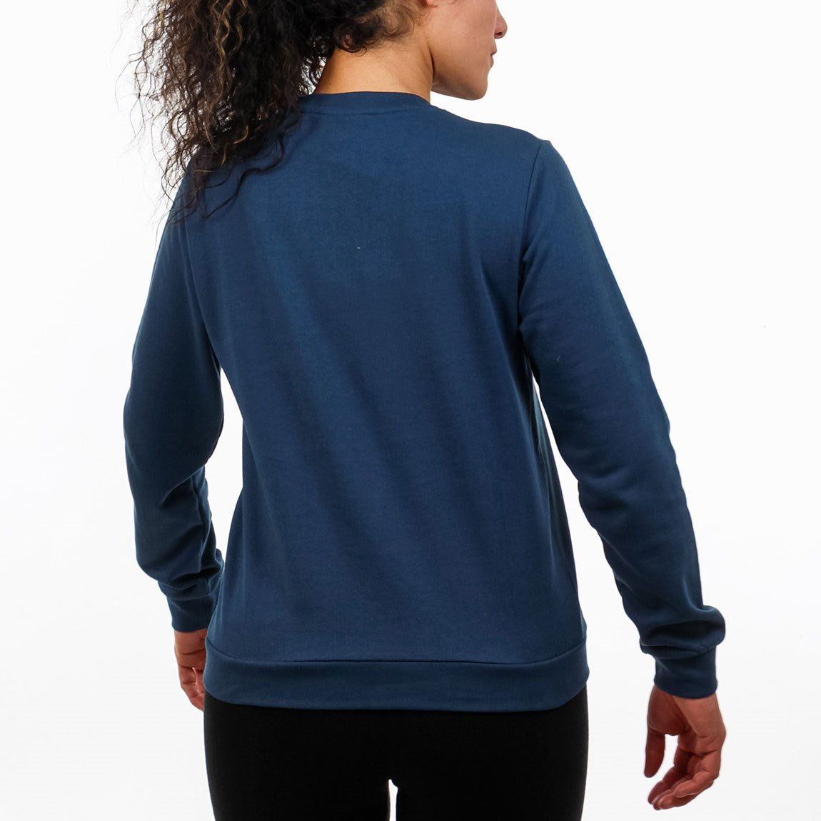 Pony mujer buzo cuello redondo-marino