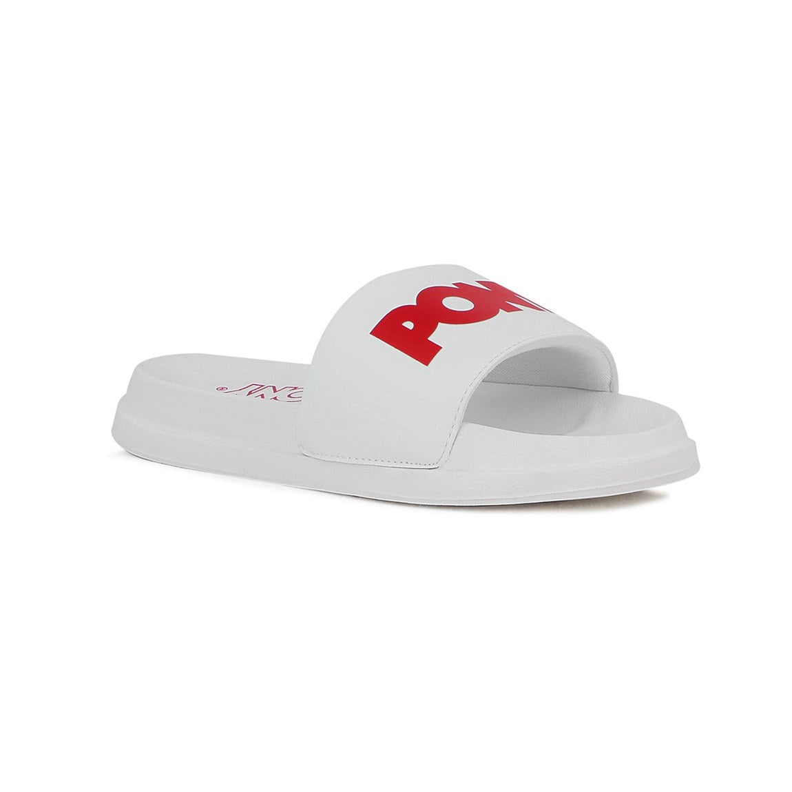 Pony chancletas brooklyn c/logo white-red