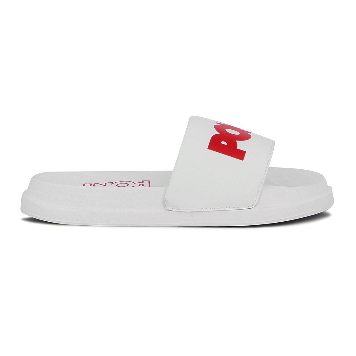 Pony chancletas brooklyn c/logo white-red