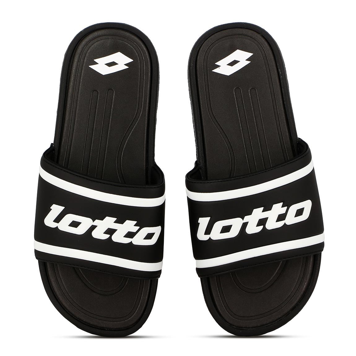 Lotto Chancleta Turin C/Logo - BLACK/WHITE