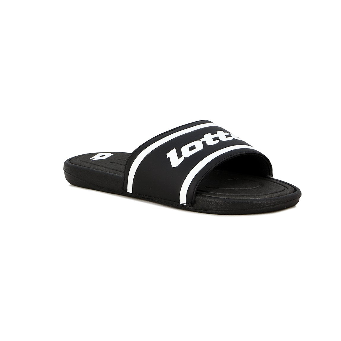 Lotto Chancleta Turin C/Logo - BLACK/WHITE