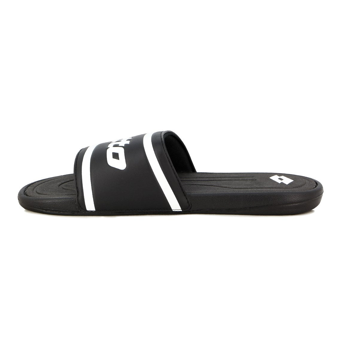 Lotto Chancleta Turin C/Logo - BLACK/WHITE