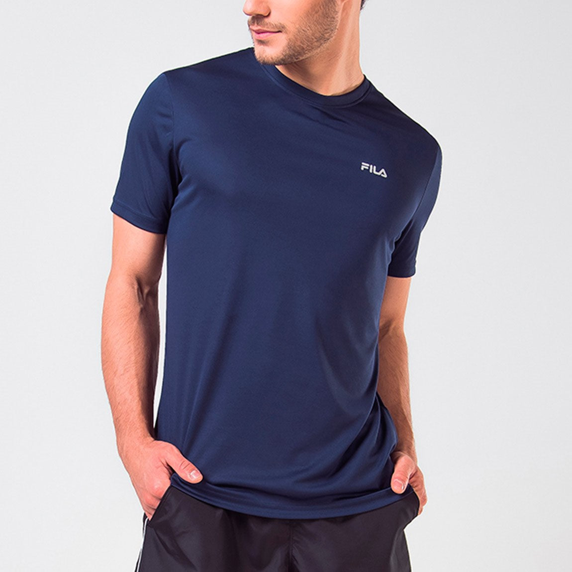 FILA REMERA MASCULINA BASIC SPORTS - NAVY
