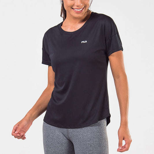 Fila Remera Femenina Basic Sports- Negro