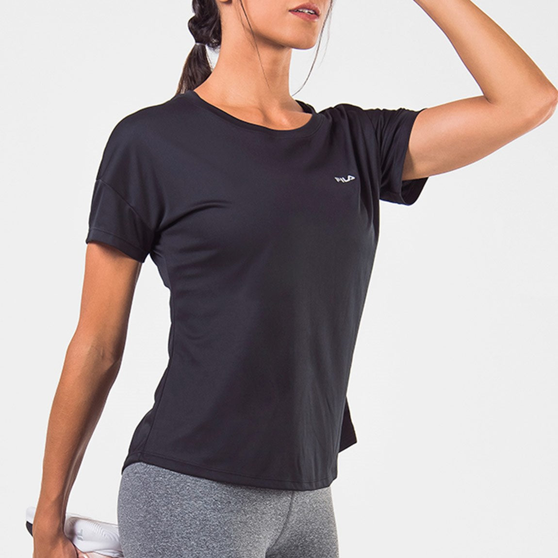 Fila Remera Femenina Basic Sports- Negro
