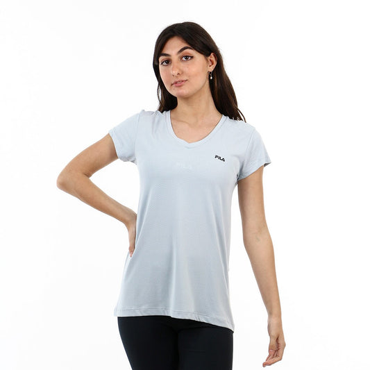 FILA REMERA FEMENINA DOTS II - LIGHT GREY