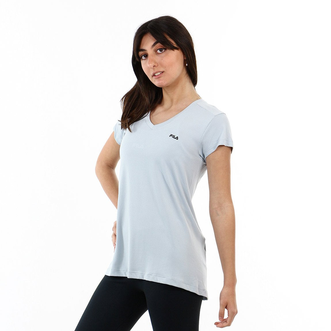 FILA REMERA FEMENINA DOTS II - LIGHT GREY