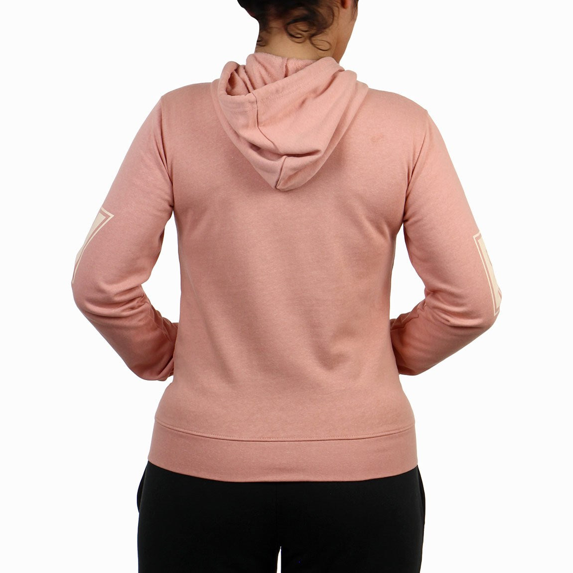 Pony mujer campera c/capucha-rosa viejo