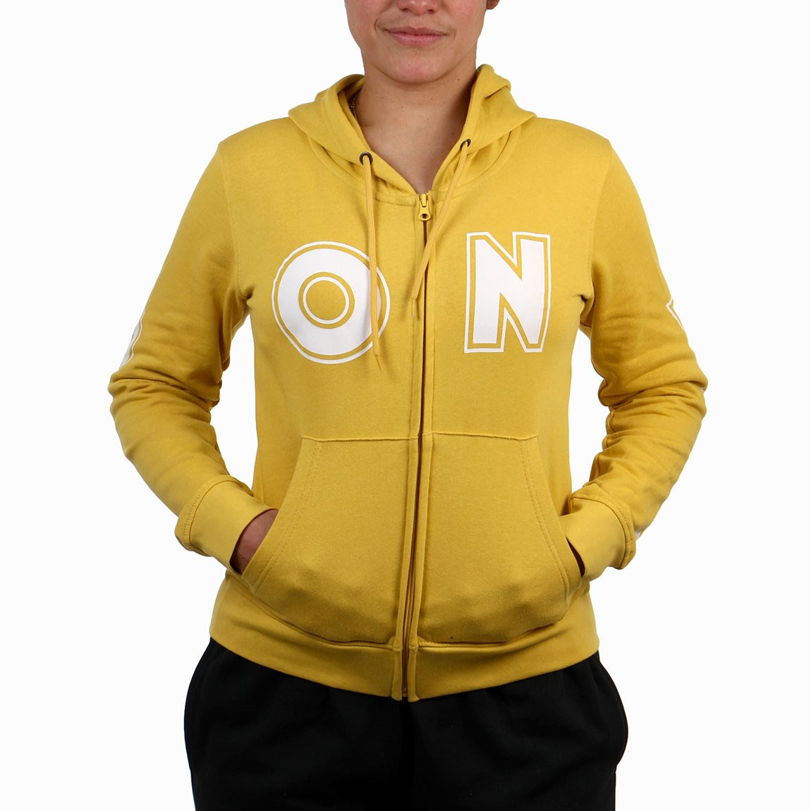 Pony mujer campera c/capucha-mostaza