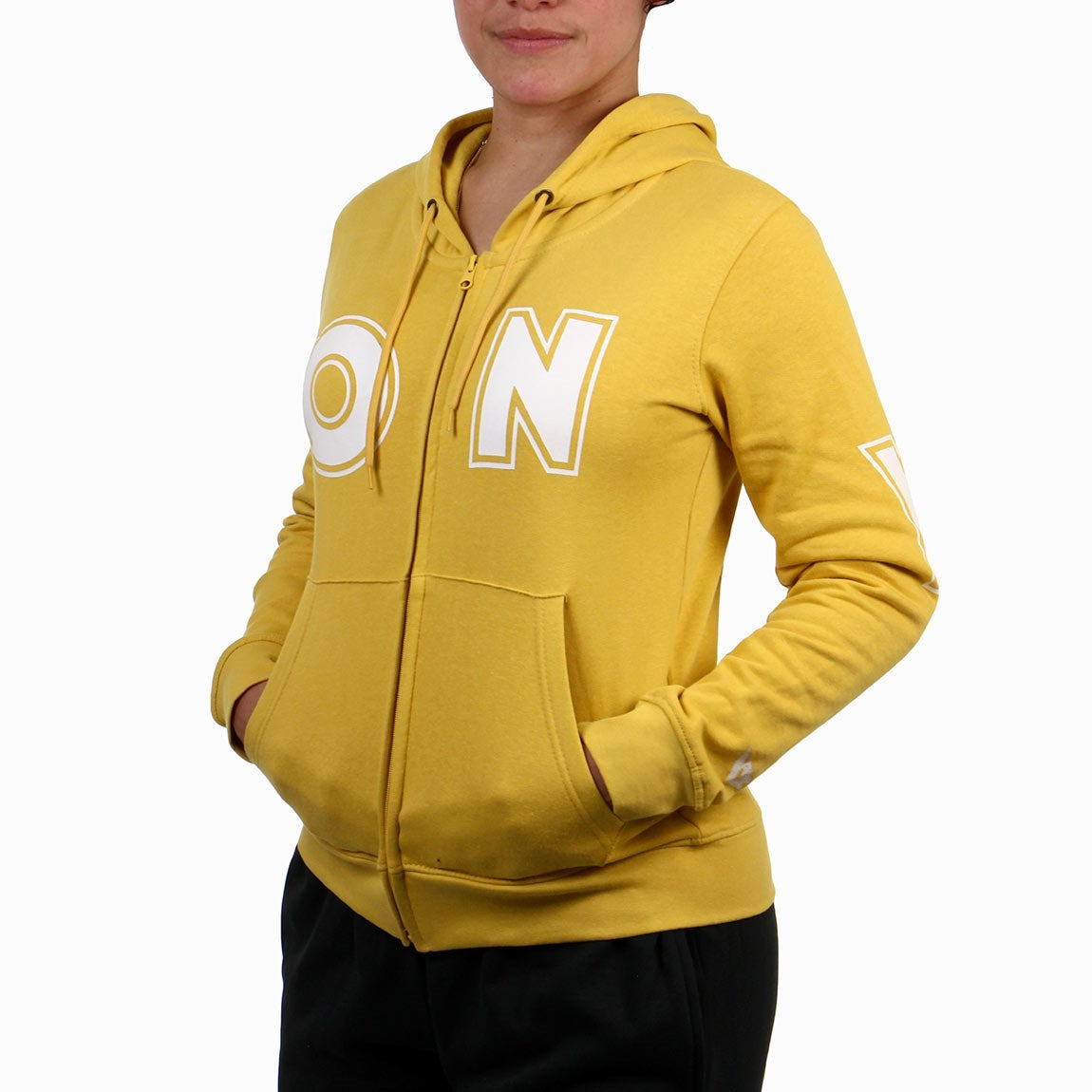 Pony mujer campera c/capucha-mostaza