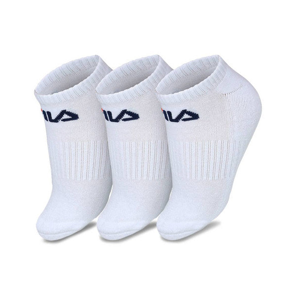 Fila medias tripack unisex caño corto - blanco