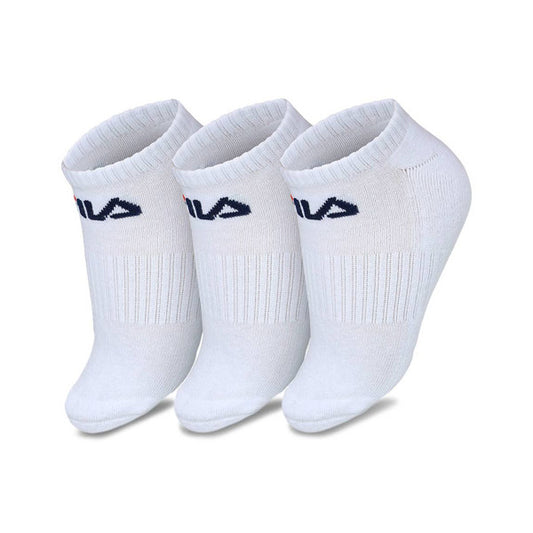 Fila medias tripack unisex caño corto - blanco