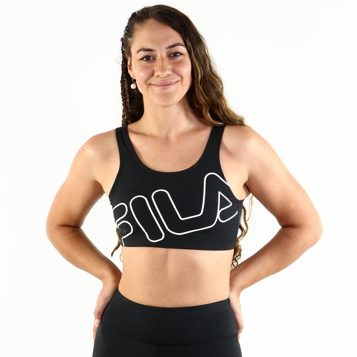 Fila Top Mujer essential ii Negro Blanco