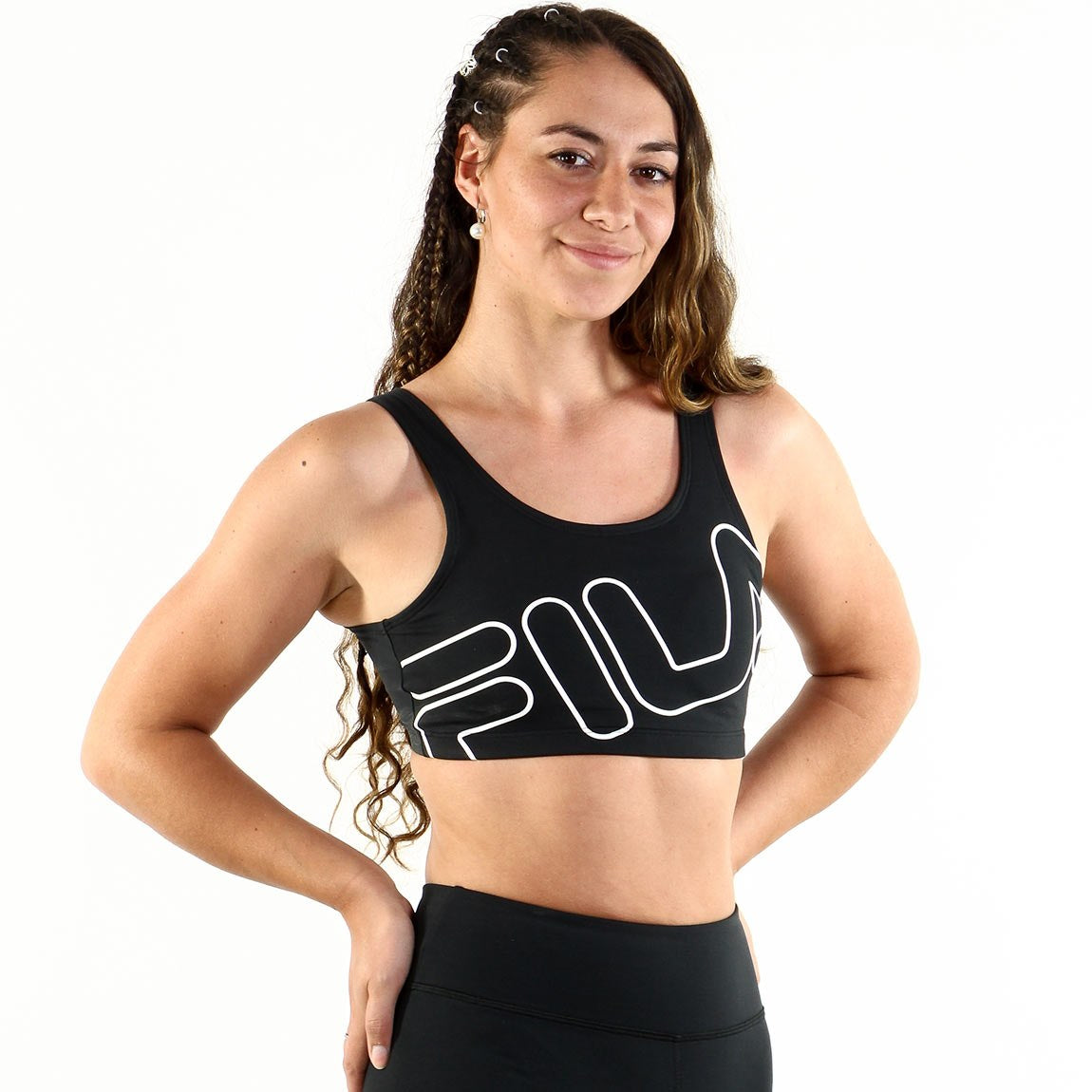 Fila Top Mujer essential ii Negro Blanco