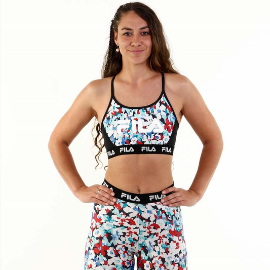 Fila Top Train elastic II Negro/Estampado azul - Mujer