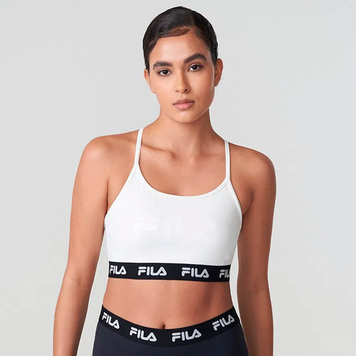 Fila Top Mujer Train Elastic ii Blanco