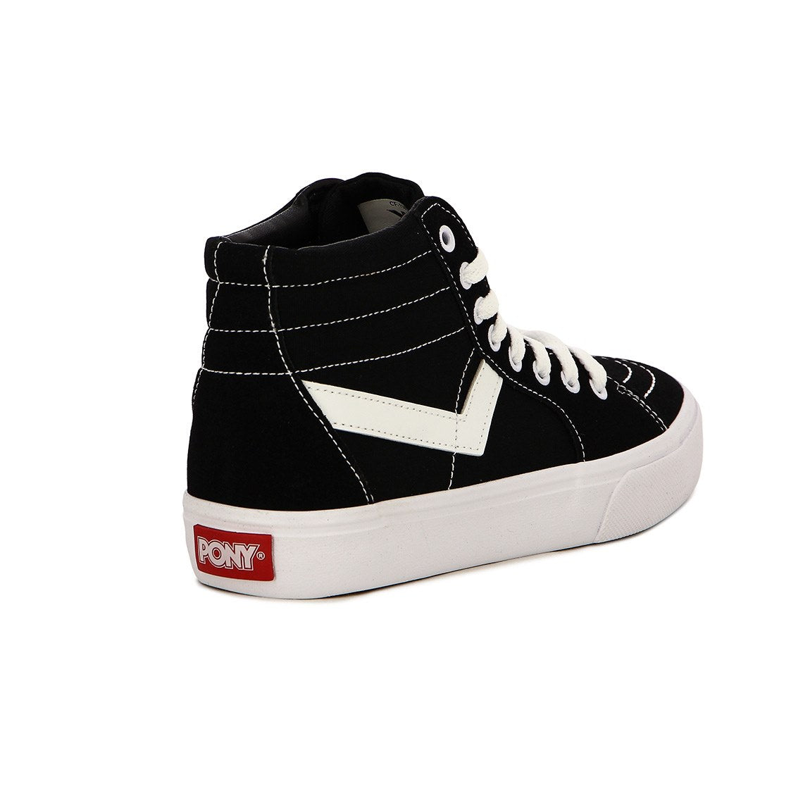 Pony Bota casual lona Unisex - Negro