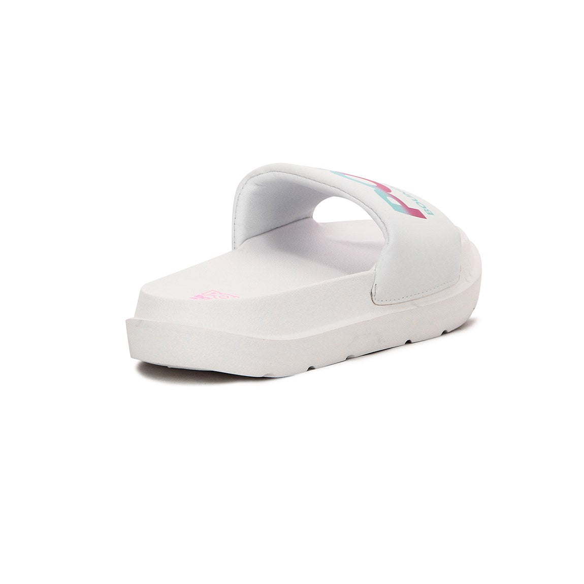 Pony chancletas blanco/turquesa