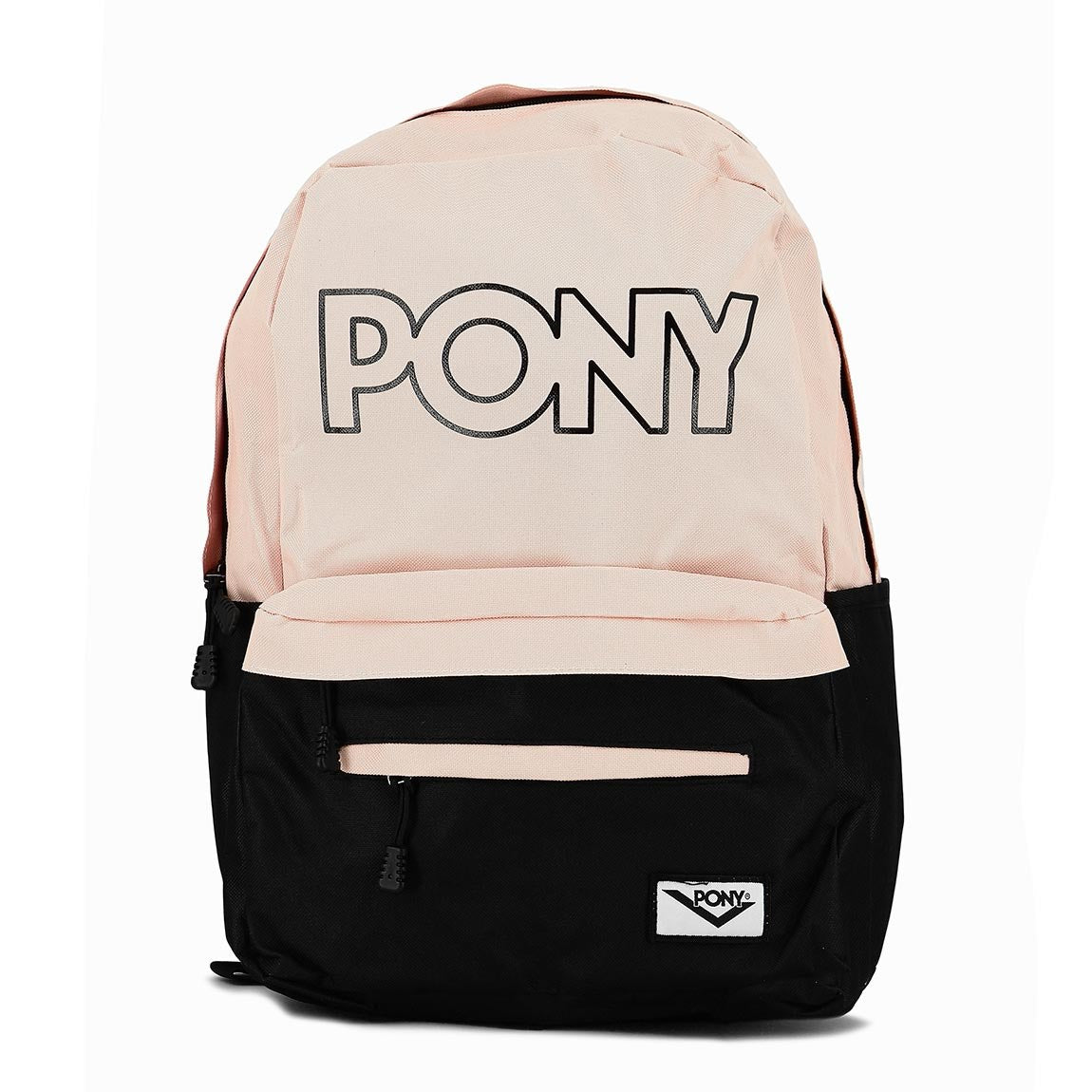 Pony mochila Soho negro/rosado