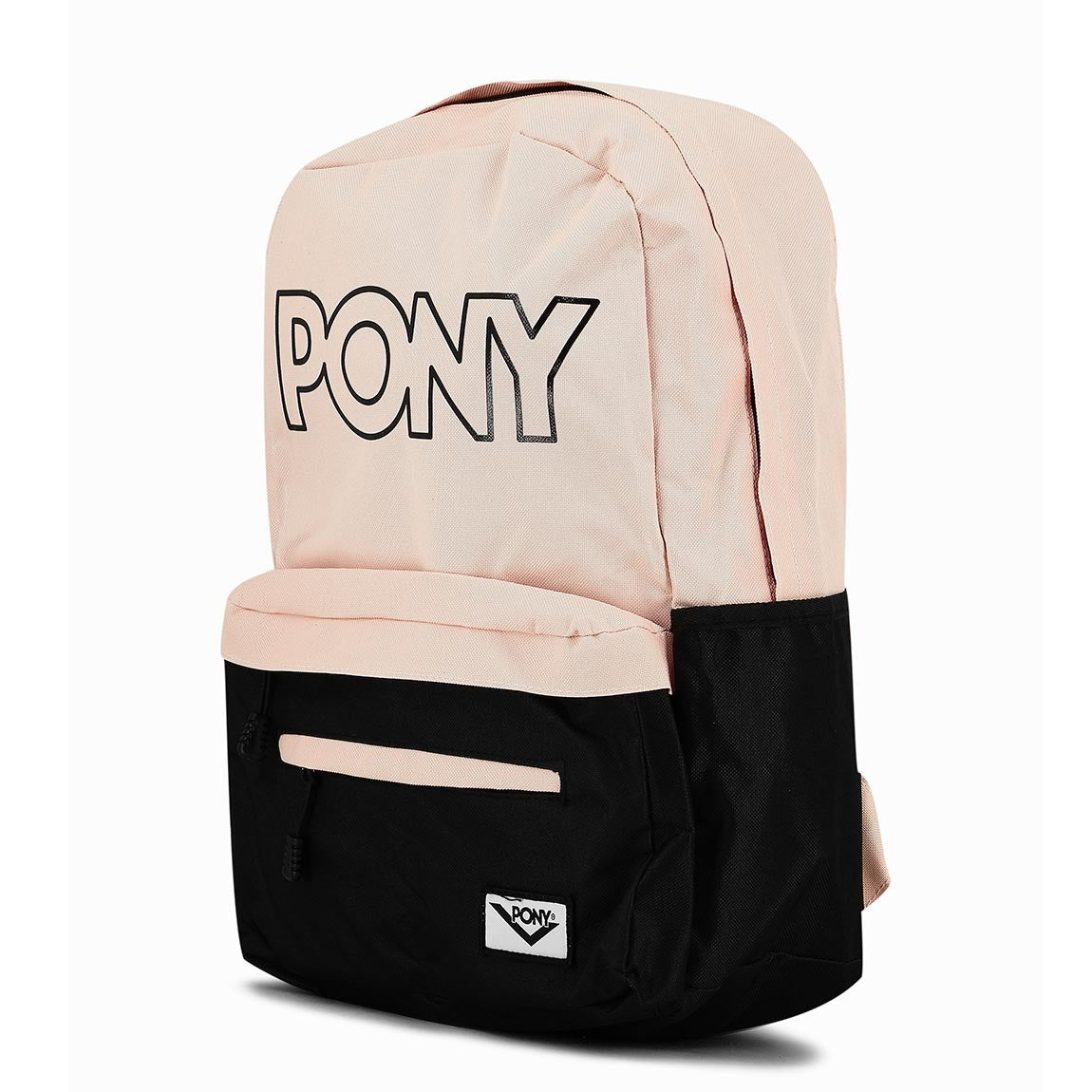 Pony mochila Soho negro/rosado