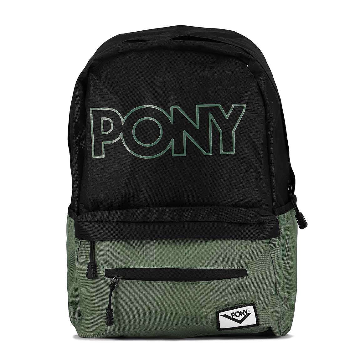 Pony mochila Soho gris/negro