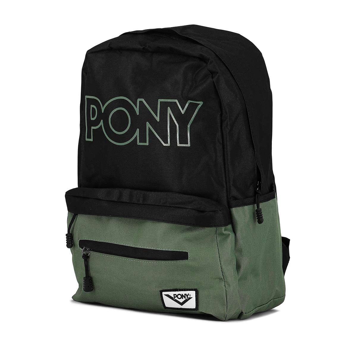 Pony mochila Soho gris/negro