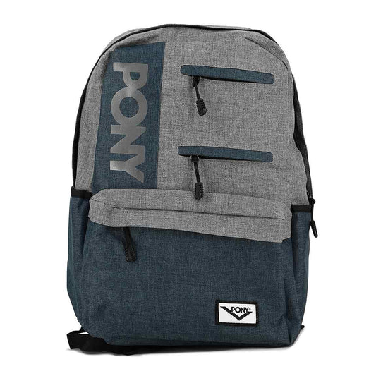 Pony mochila Queens marino/gris