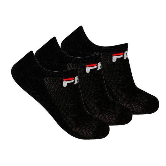 Fila medias tripack unisex cano cortas light - negro