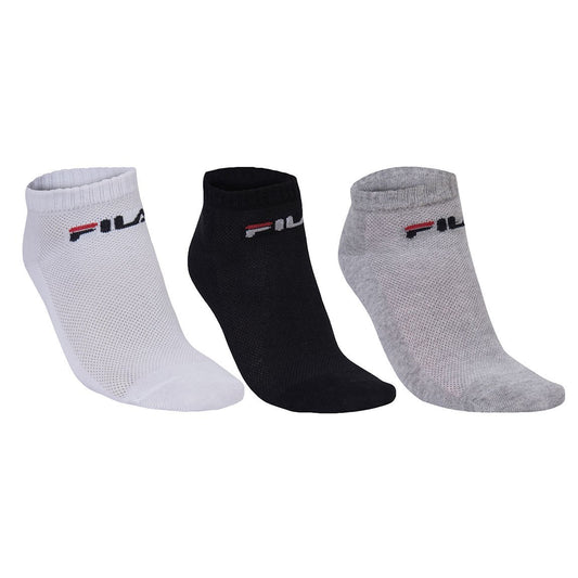 Fila media tripack unisex cano cortas light - blanco/negro/mezcla