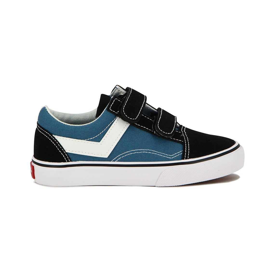 Pony Kids Champion Casual Canva-Suede C/Velcro / Navy-Black