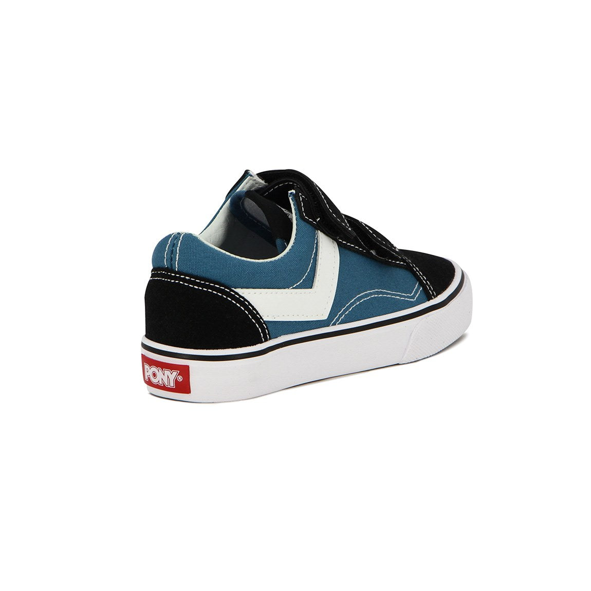 Pony Kids Champion Casual Canva-Suede C/Velcro / Navy-Black