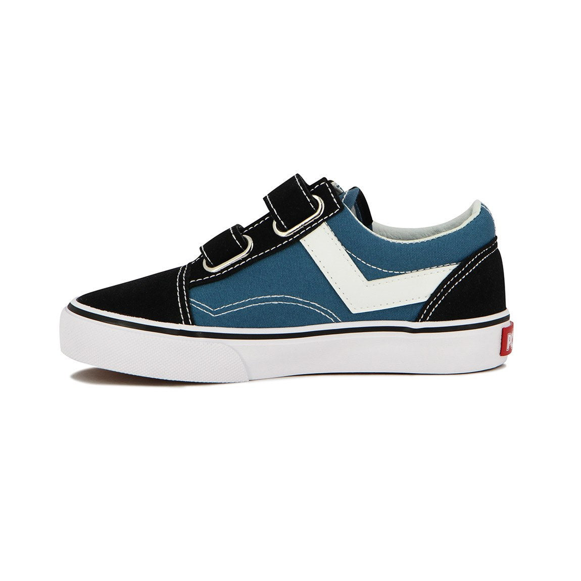 Pony Kids Champion Casual Canva-Suede C/Velcro / Navy-Black