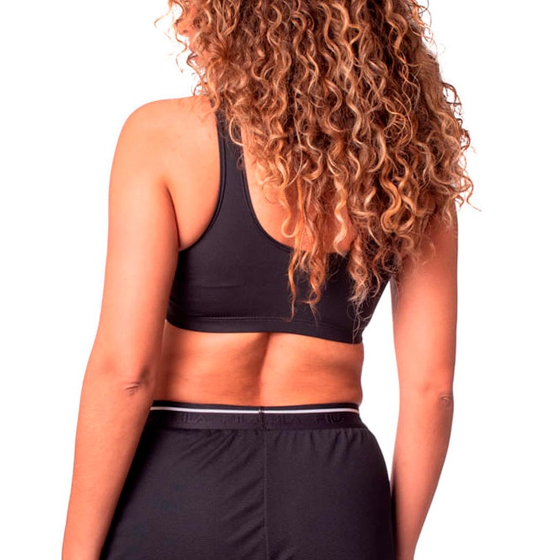 Fila top essential ii negro/rojo/blanco Mujer