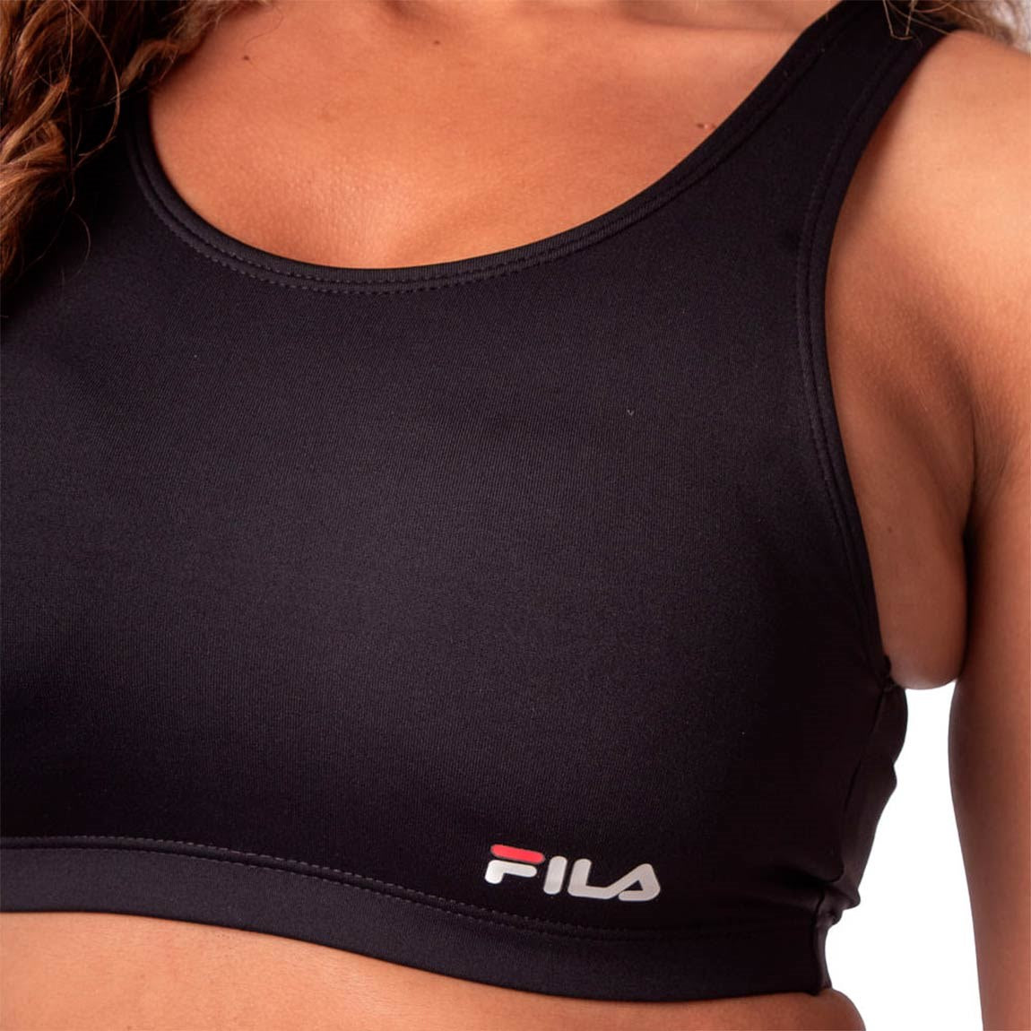 Fila top essential ii negro/rojo/blanco Mujer