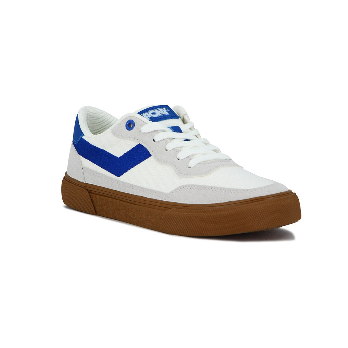 Pony Champion Casual BRONX Hombre Canva-Suede / WHITE-BLUE
