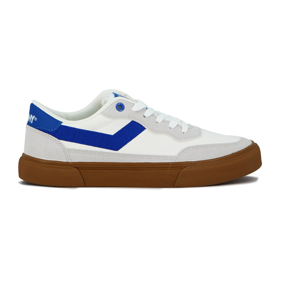 Pony Champion Casual BRONX Hombre Canva-Suede / WHITE-BLUE