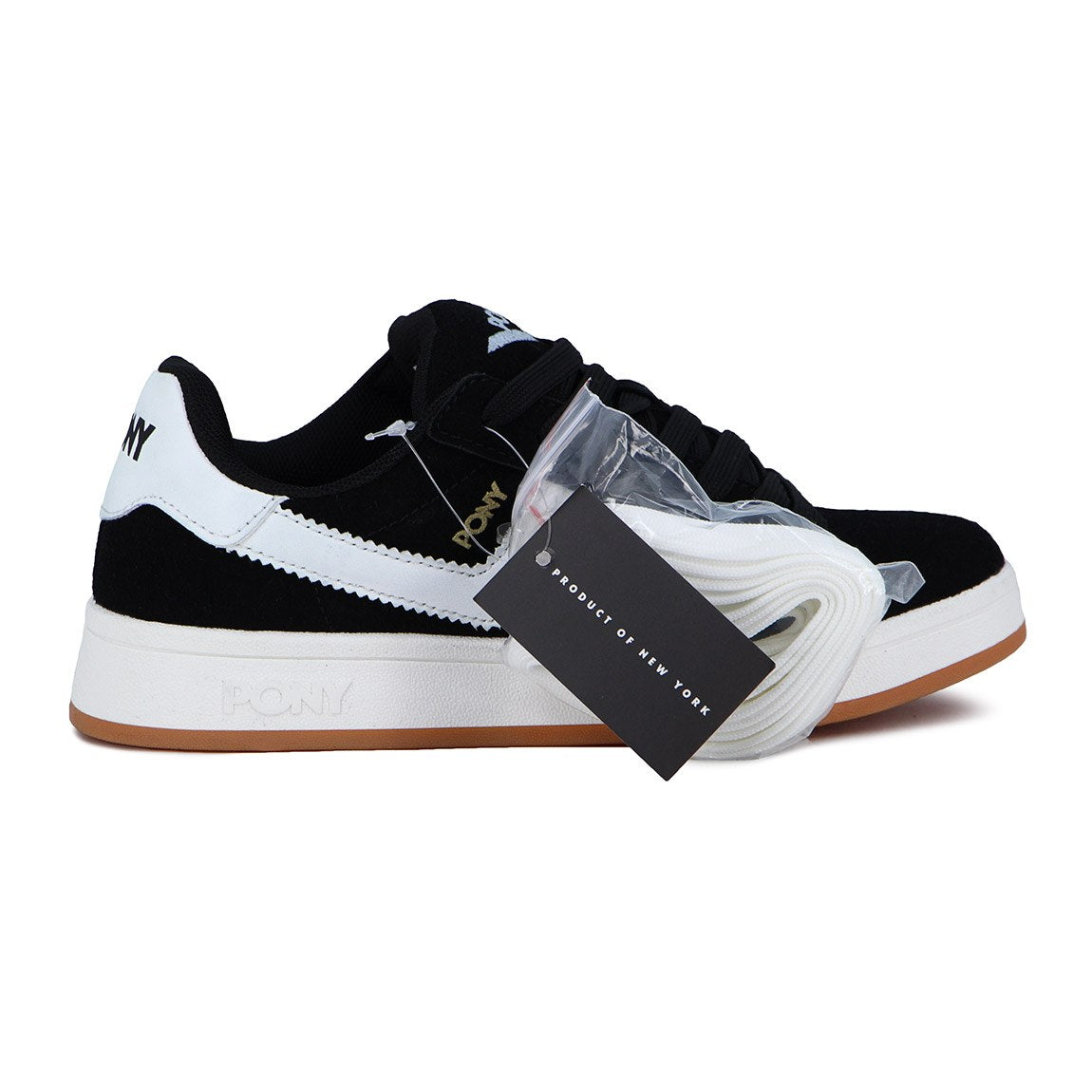 Pony Calzado Lifestyle Square Gamuza Unisex - negro/blanco