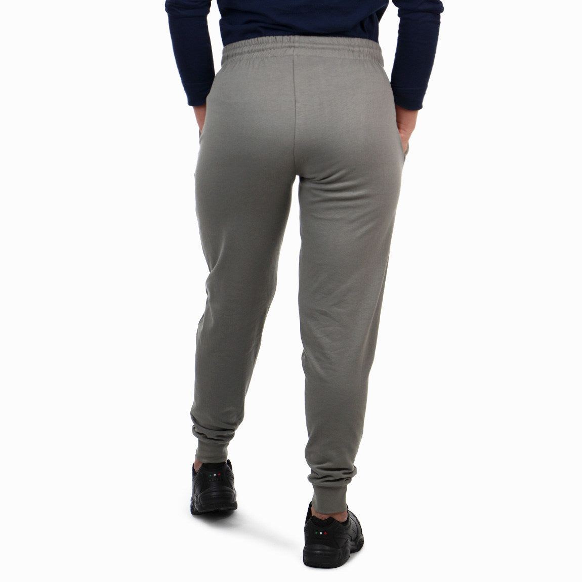 Pony mujer pantalon con felpa logo pierna-gris