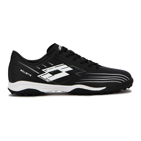 Lotto SOLISTA Futbol 5 TF Unisex - Negro/Blanco