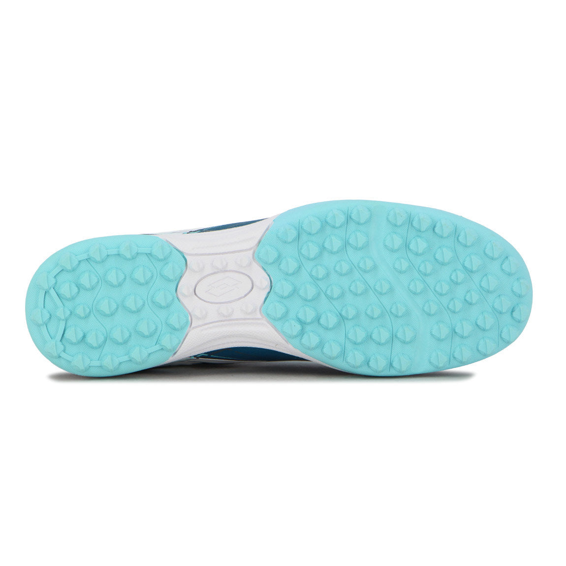 Lotto SOLISTA Futbol 5 TF Hombre - Turquesa/Blanco