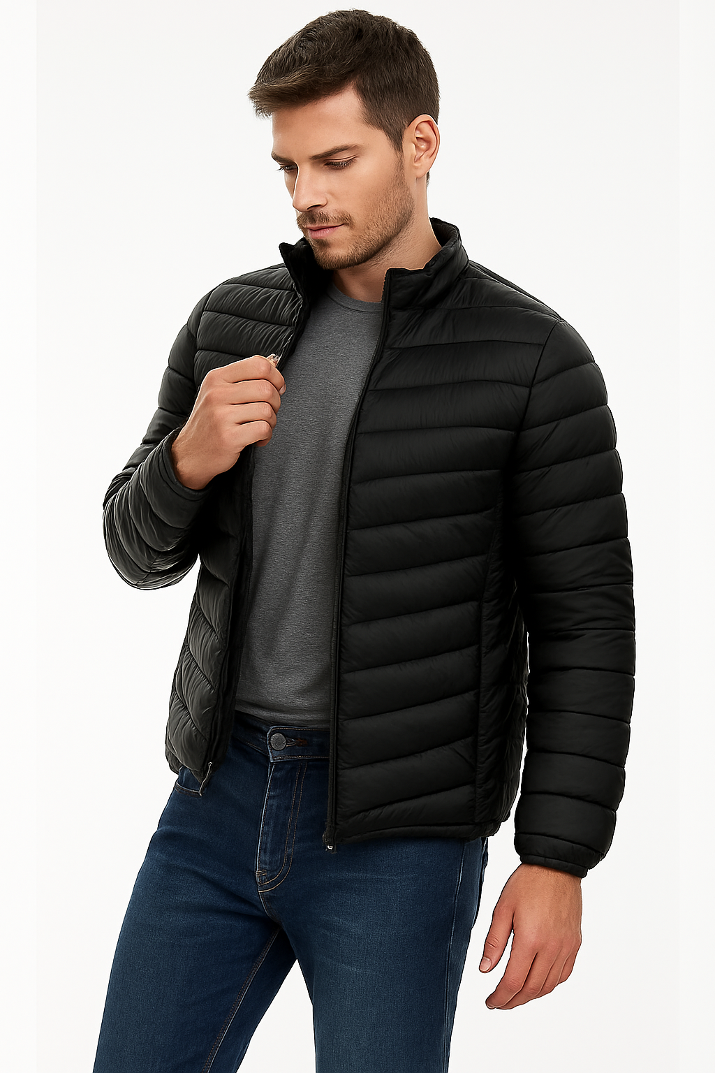Campera Inflada Capitoneada Liviana