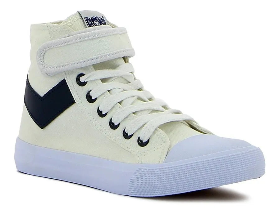 Pony calzados women shooter 2 hi white/navy