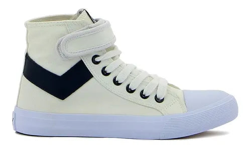 Pony calzados women shooter 2 hi white/navy