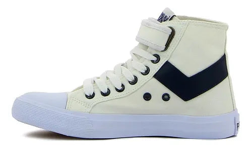 Pony calzados women shooter 2 hi white/navy